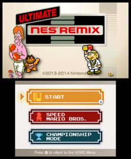 Ultimate NES Remix Title Screen